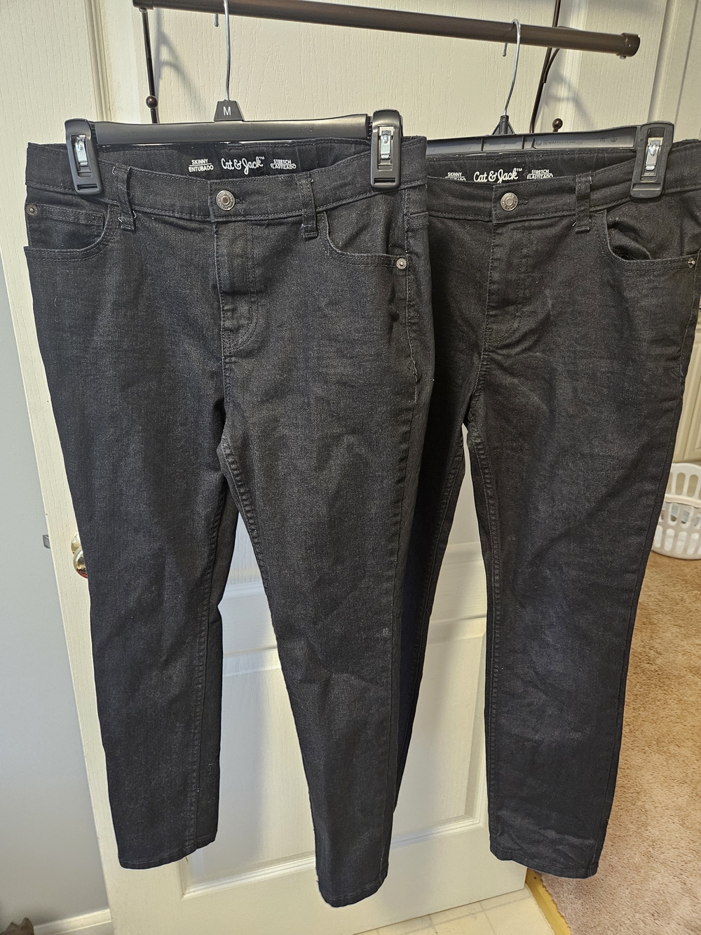 Cat & Jack Girls Black Stretch Jeans - 2 Pack